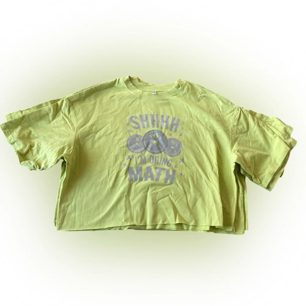 NWT Funny Gym‎ Crop Top M O13